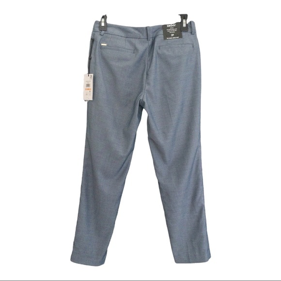 DKNY Petite Essex Flat Front Mid Rise Ankle Pants - Size 2P - Picture 2 of 4